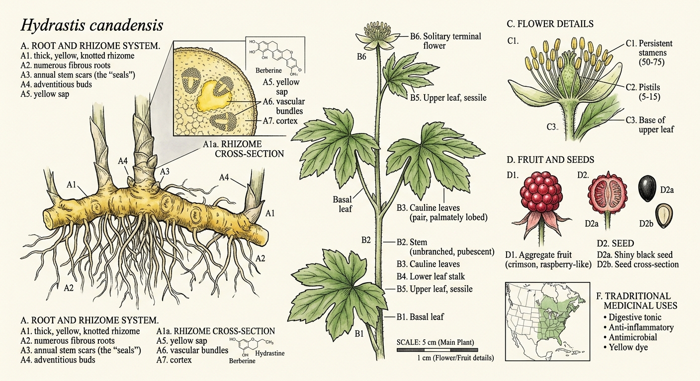 Goldenseal (Hydrastis canadensis)